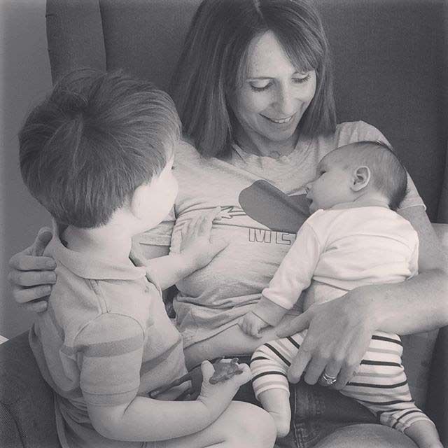 ALEX Jones and her children