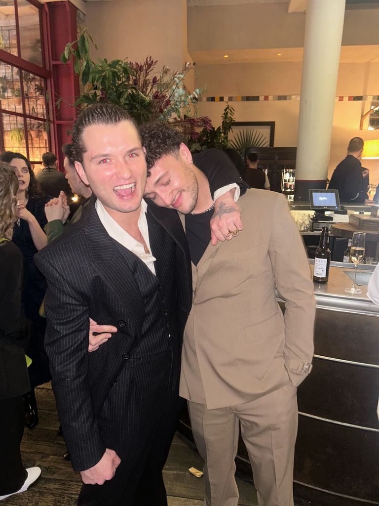 Raff Law and Barry Keoghan at the London premiere of Masters of the Air