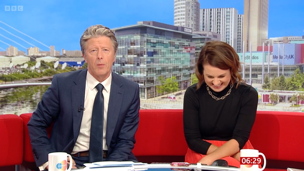 Charlie Stayt and Nina Warhurst on BBC Breakfast