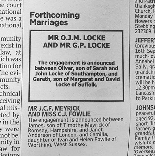 ollie locke engagement the times