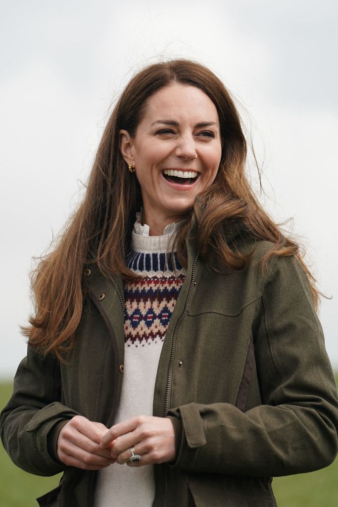 Princess Kate loves wearing her Fair Isle knitwear from Brora