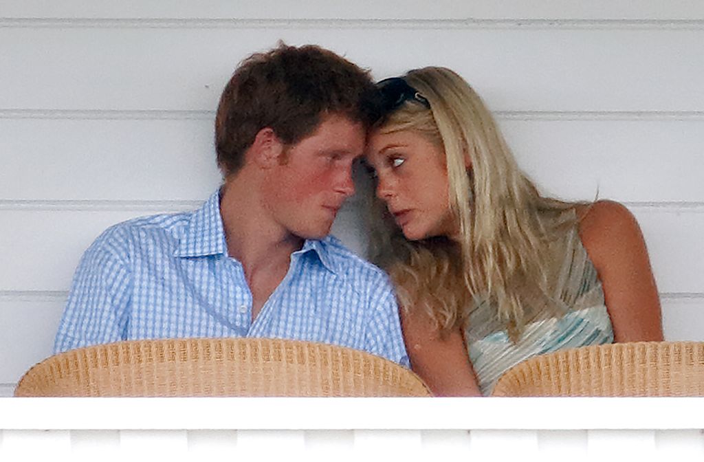 A young Prince Harry and Chelsy Davy