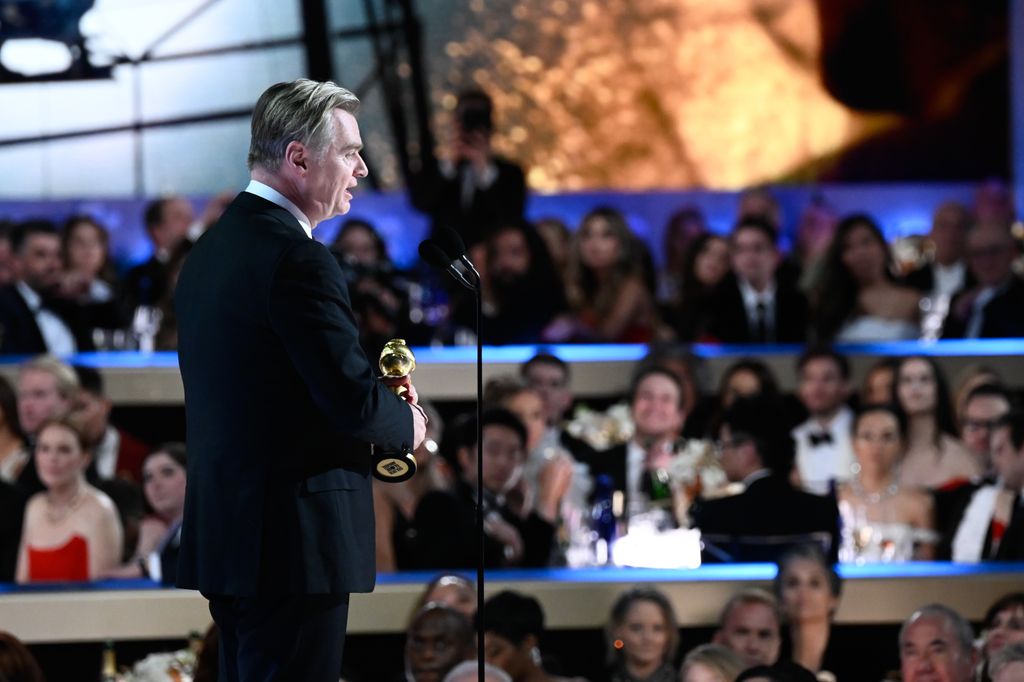 Christopher Nolan at the 81st Golden Globe Awards held at the Beverly Hilton Hotel 