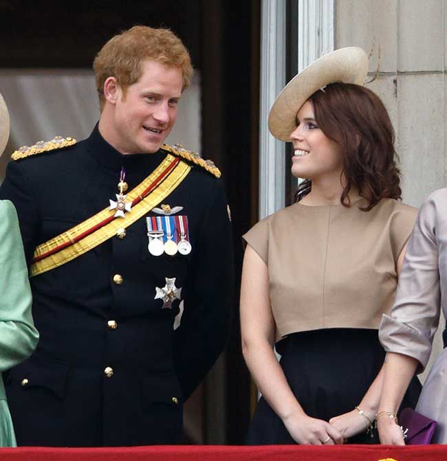 Prince Harry and Princess Eugenie at Trooping the Colour