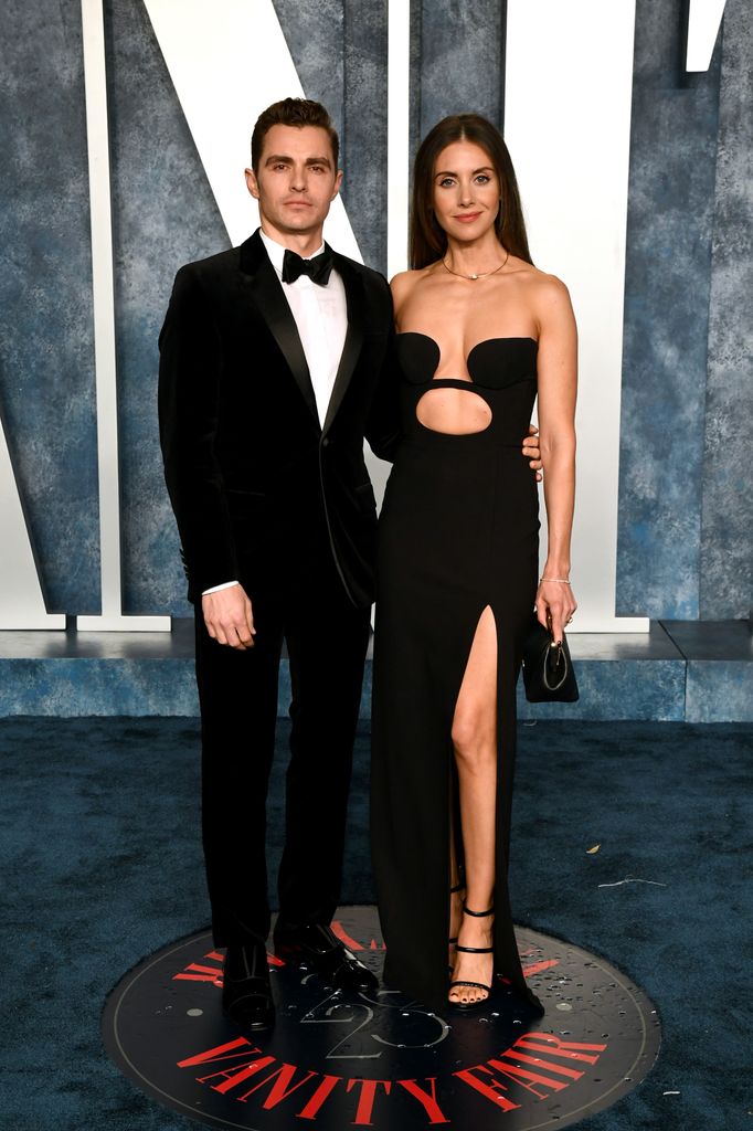 Dave Franco and Alison Brie attend the 2023 Vanity Fair Oscar Party Hosted By Radhika Jones at Wallis Annenberg Center for the Performing Arts on March 12, 2023 in Beverly Hills, California