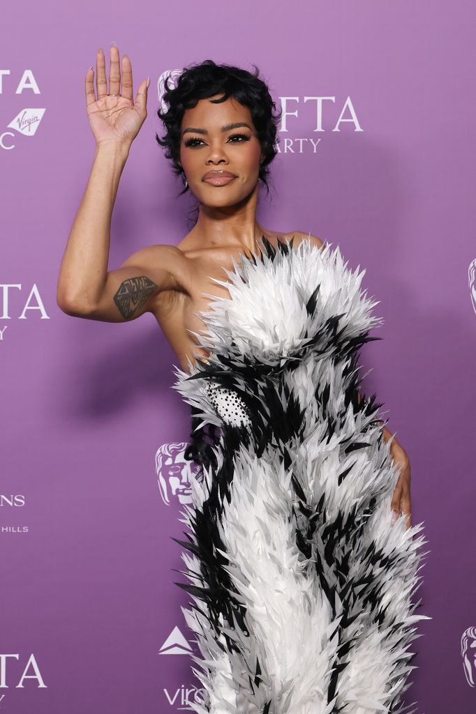 Teyana Taylor attends The BAFTA Tea Party