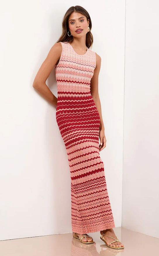 Lipsy Next Crochet Dress