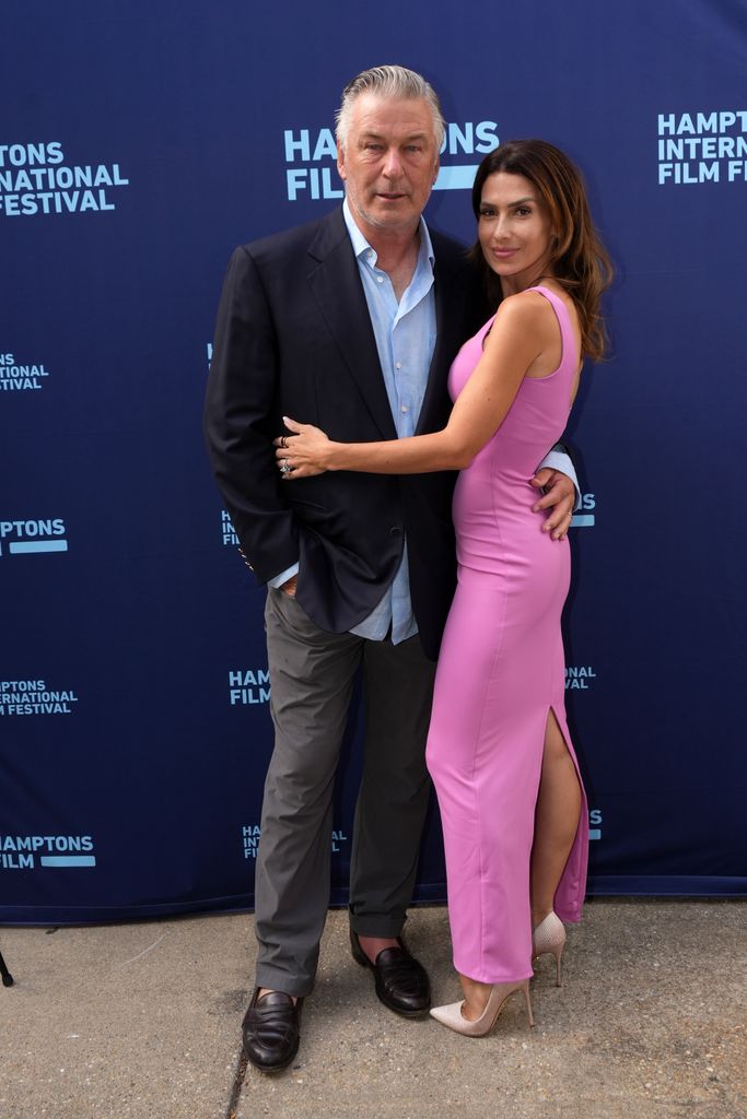 Alec Baldwin and Hilaria Baldwin attend a HamptonsFilm SummerDocs screening of "War Game" at the Regal UA East Hampton on July 20, 2024 in East Hampton, New York