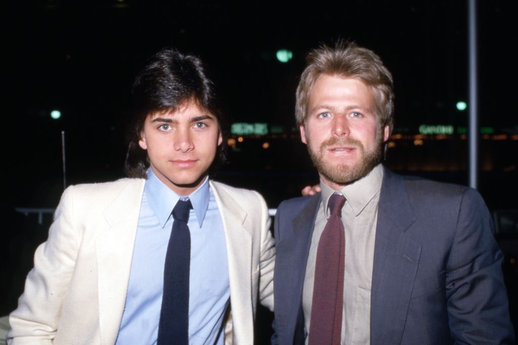 John Stamos and Kin Shriner in 1982