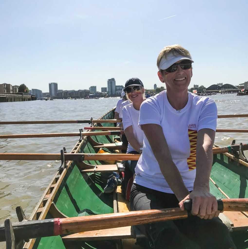 Kirsten Ramsay rowing