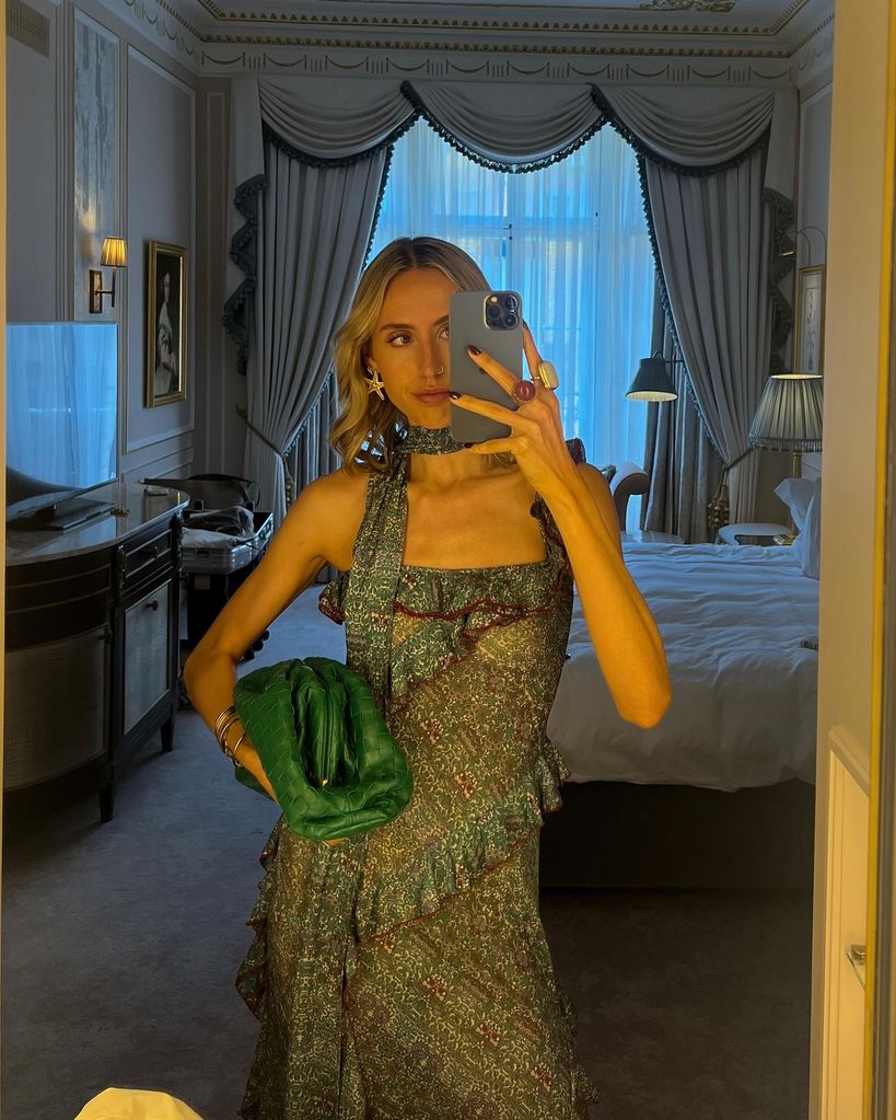 Mia southgate mirror selfie in dress