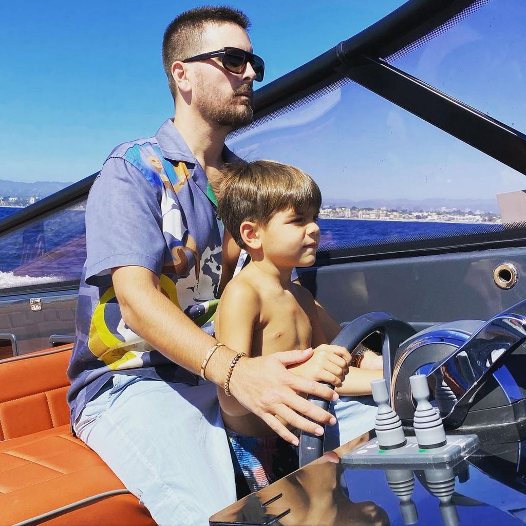 Reign with his doting dad, Scott Disick 