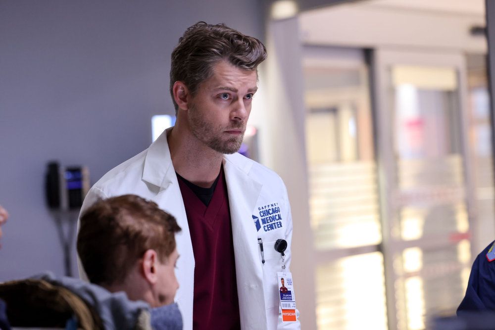 Luke Mitchell as Dr. Mitch Ripley in Chicago Med