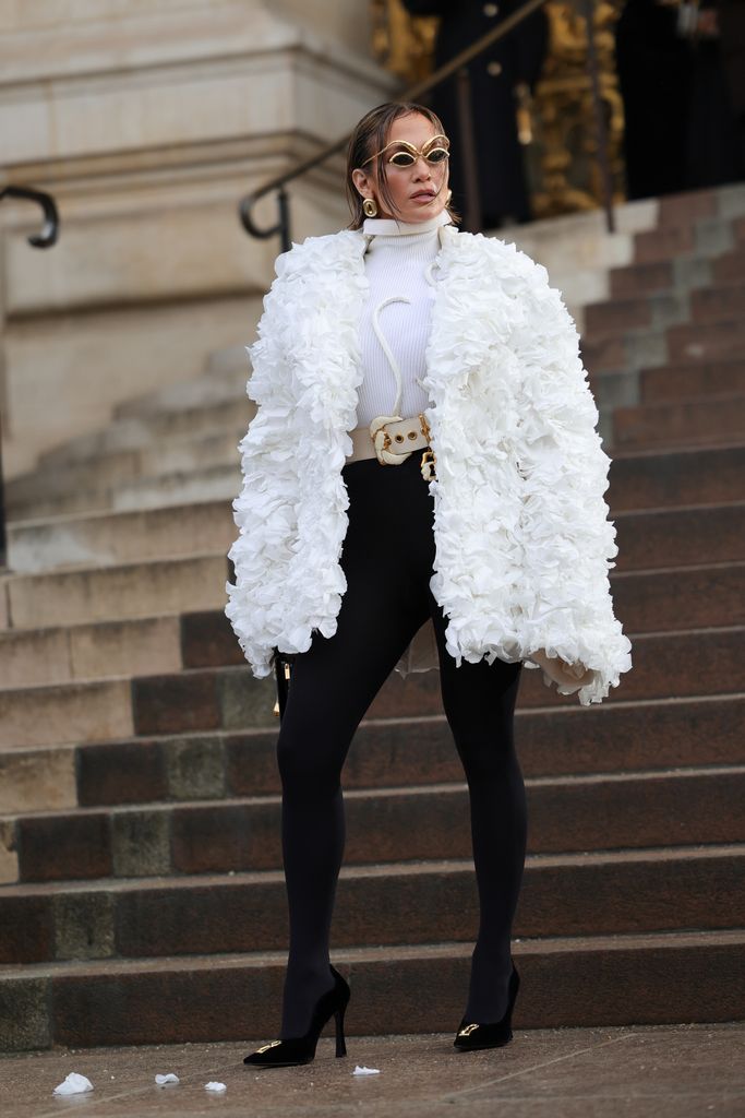ennifer Lopez attends the Schiaparelli Haute Couture Spring/Summer 2024 show as part of Paris Fashion Week on January 22, 2024 in Paris, France