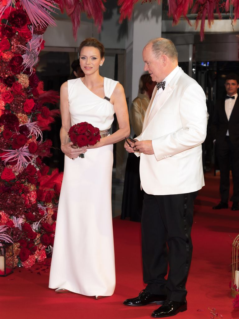 Putri Charlene dari Monako dan Pangeran Albert II dari Monako menghadiri makan malam gala untuk Grand Prix F1 Monako pada 25 Mei 2025 di Monako, Monako.