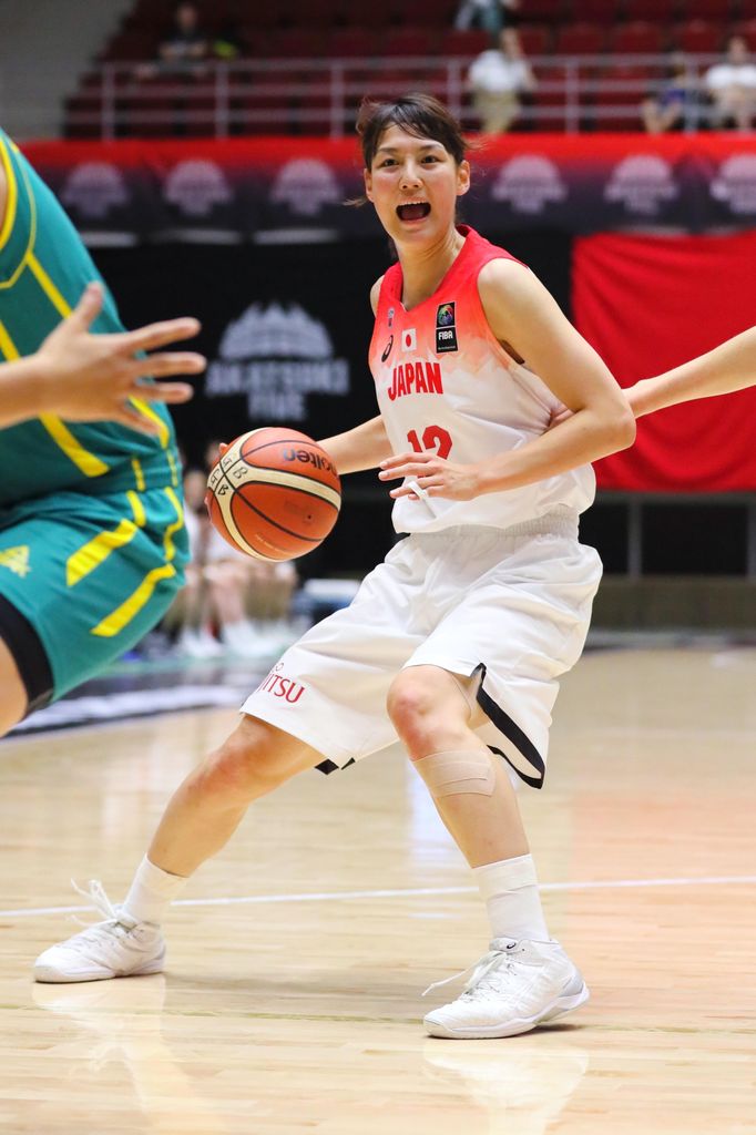Mamiko Tanaka of Japan playing against Australia