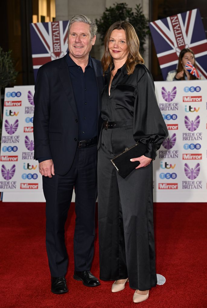 Keir Starmer and Victoria Starmer attend the Pride of Britain Awards 2022 at Grosvenor House on October 24, 2022 in London, England