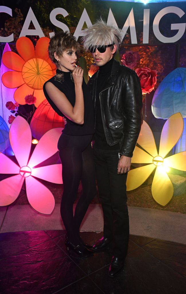 Kaia Gerber and Austin Butler attend the Annual Casamigos Halloween Party on October 27, 2023 in Los Angeles, California. 