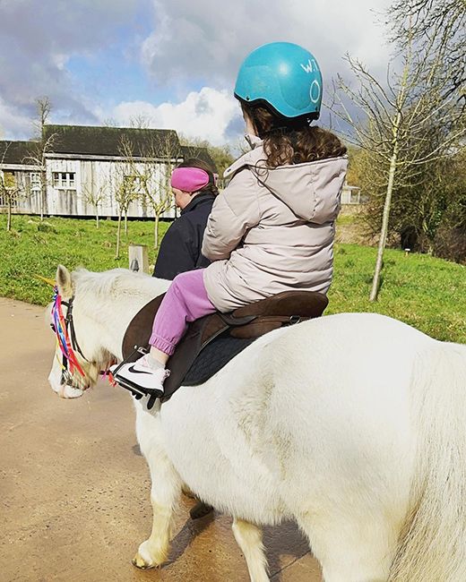 christine and frank lampard daughter patricia riding white pony