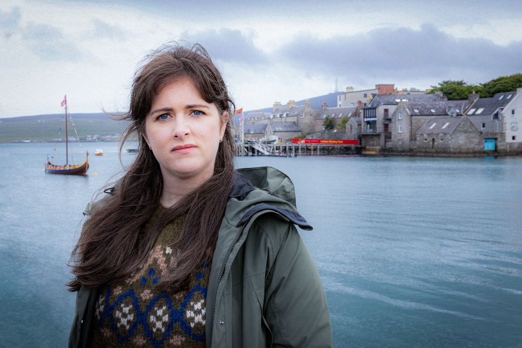 Alidon O'Donnell in a promotional image for Shetland