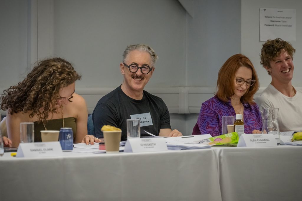 group of people sitting at table