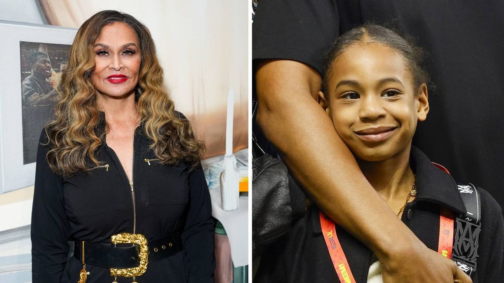 Tina Knowles and Rumi Carter 