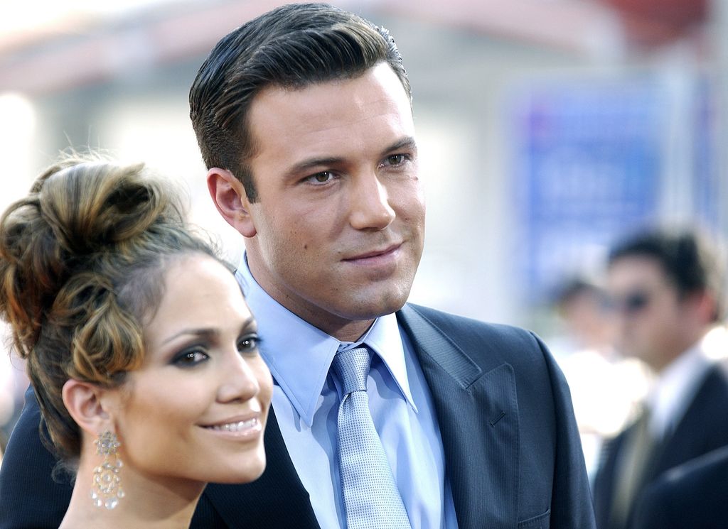 Jennifer Lopez & Ben Affleck during "Gigli" California Premiere at Mann National in Westwood, California, United States. (Photo by Chris Weeks/FilmMagic)