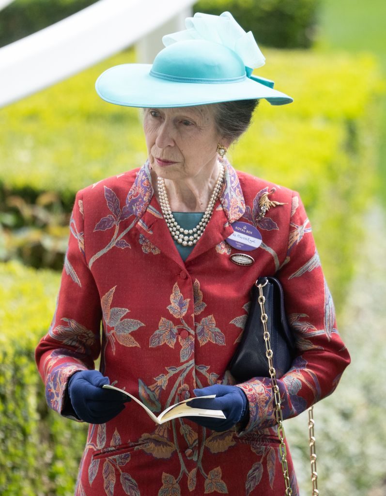 Princess Anne, Princess Royal attends day one of Royal Ascot 2024 at Ascot Racecourse on June 18, 2024 in Ascot, England.