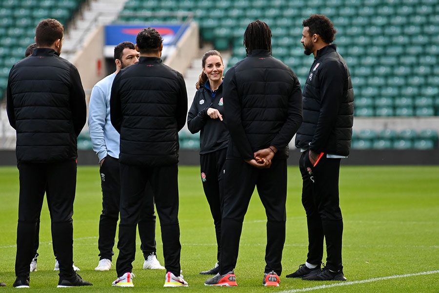 kate middleton rugby training session