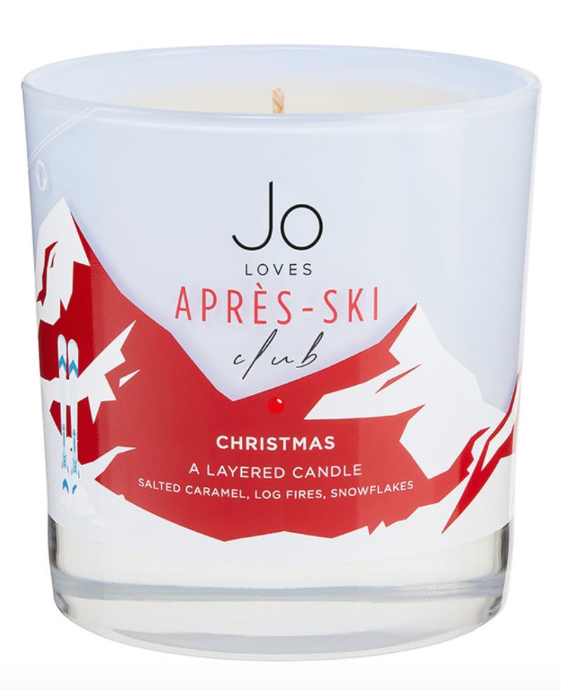 Jo Loves Salted Caramel, Log Fires and Snowflakes Christmas Layered Candle 