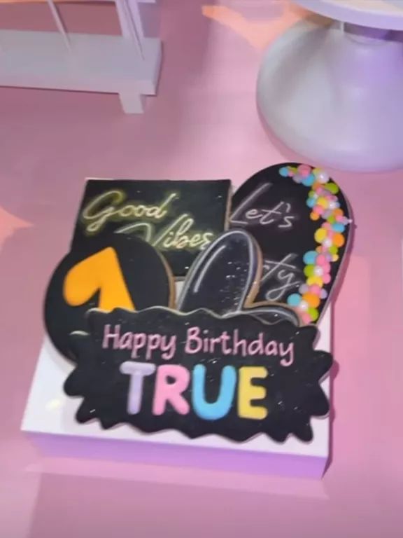 Photo shared by Khloe Kardashian of her daughter True's 7th birthday party