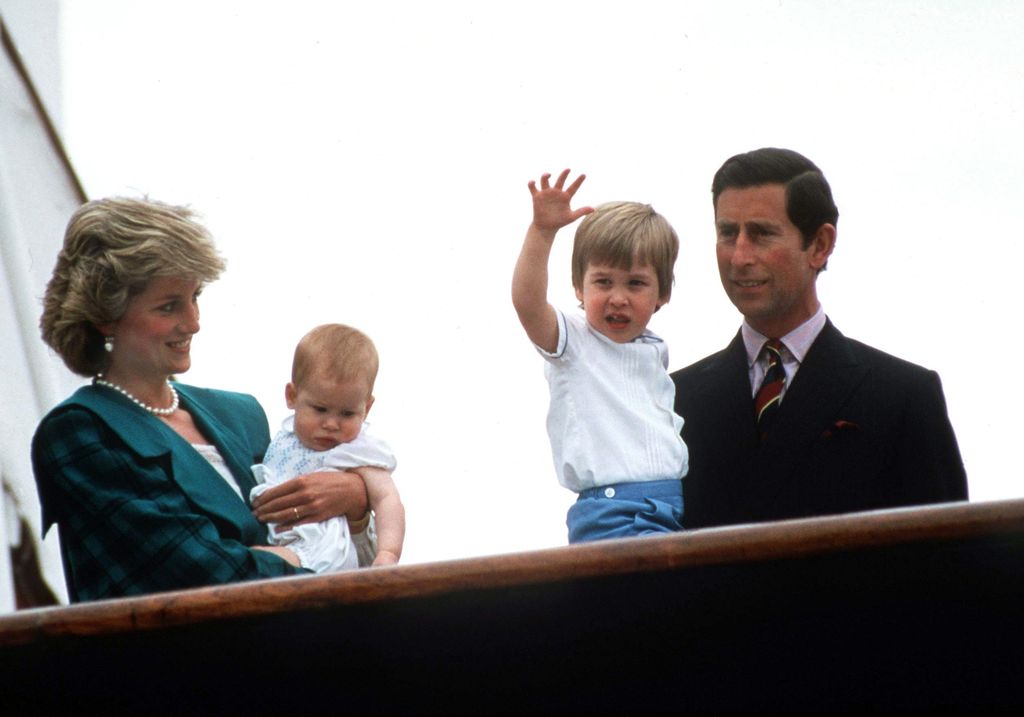 William is proudly waving to crowds