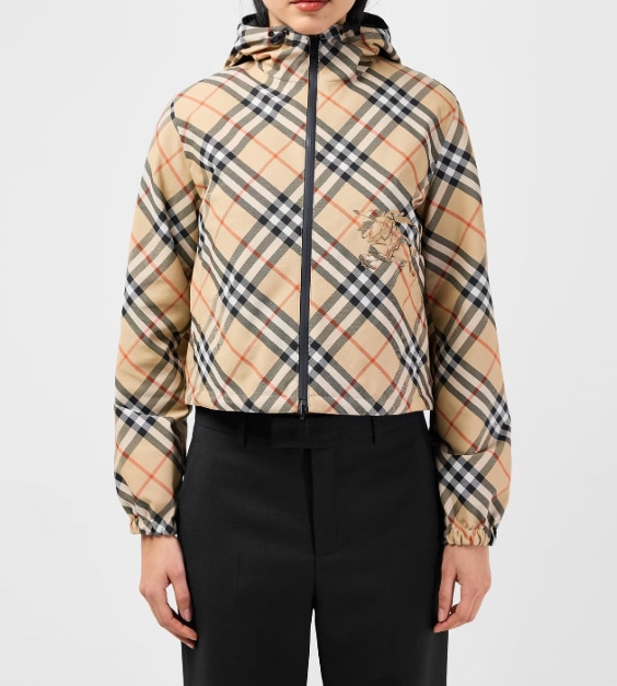 Cropped Check Pattern Reversible Jacket
burberry