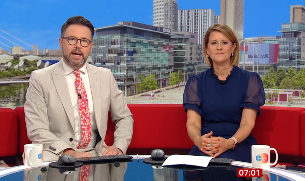 Jon Kay and Sarah Campbell on BBC Breakfast