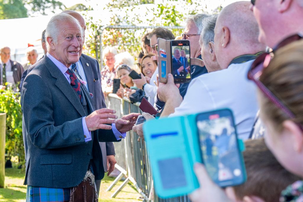 King Charles meeting members of the public 