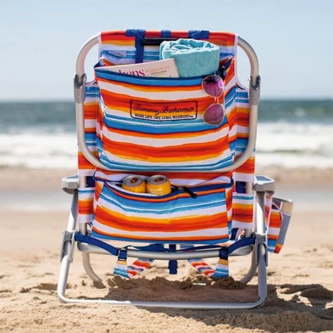 beach chair back print