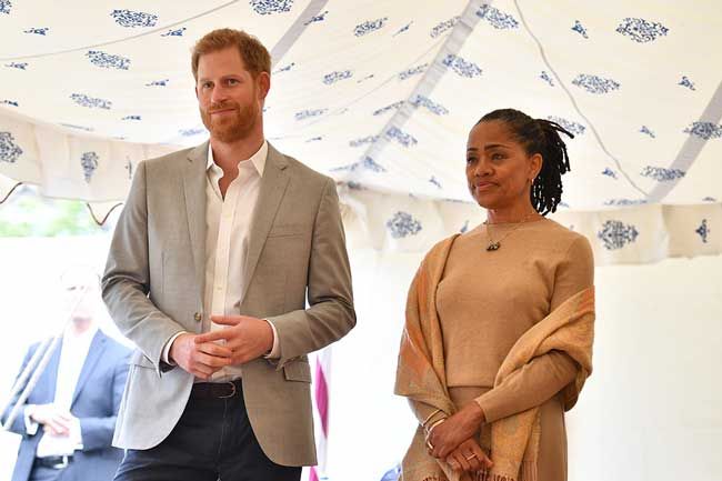 Prince Harry with mother in law, Doria Ragland