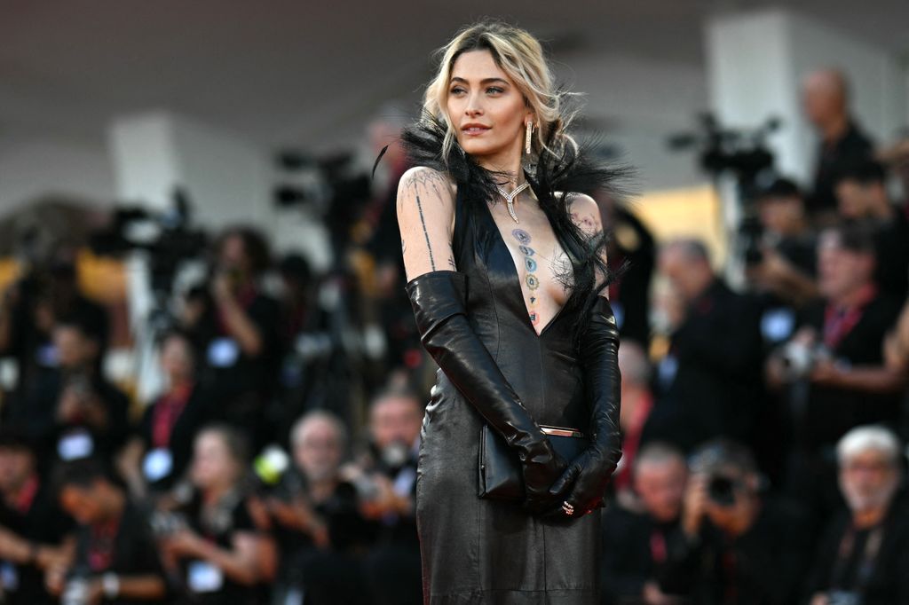 US singer and actress Paris Jackson attends the red carpet for the movie "Frankenstein" presented in competition at the 82nd International Venice Film Festival, at Venice Lido on August 30, 2025. (Photo by Tiziana FABI / AFP) (Photo by TIZIANA FABI/AFP via Getty Images)          