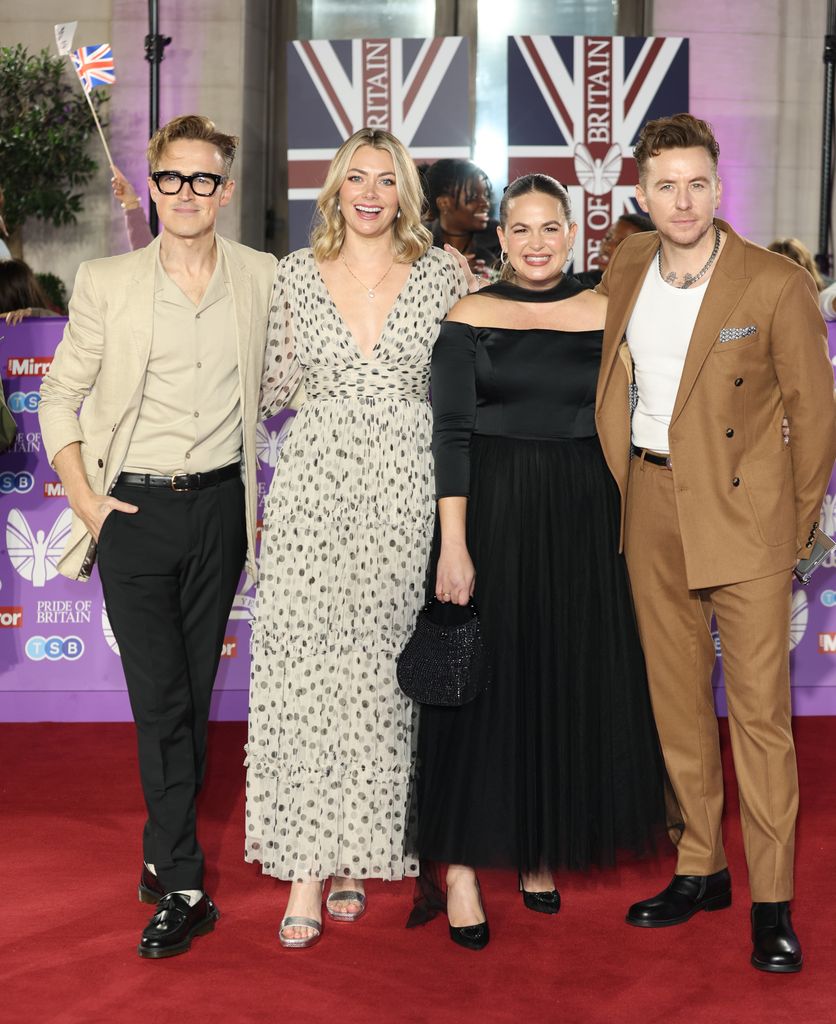 danny and Georgia Jones and tom and Giovanna fletcher on red carpet