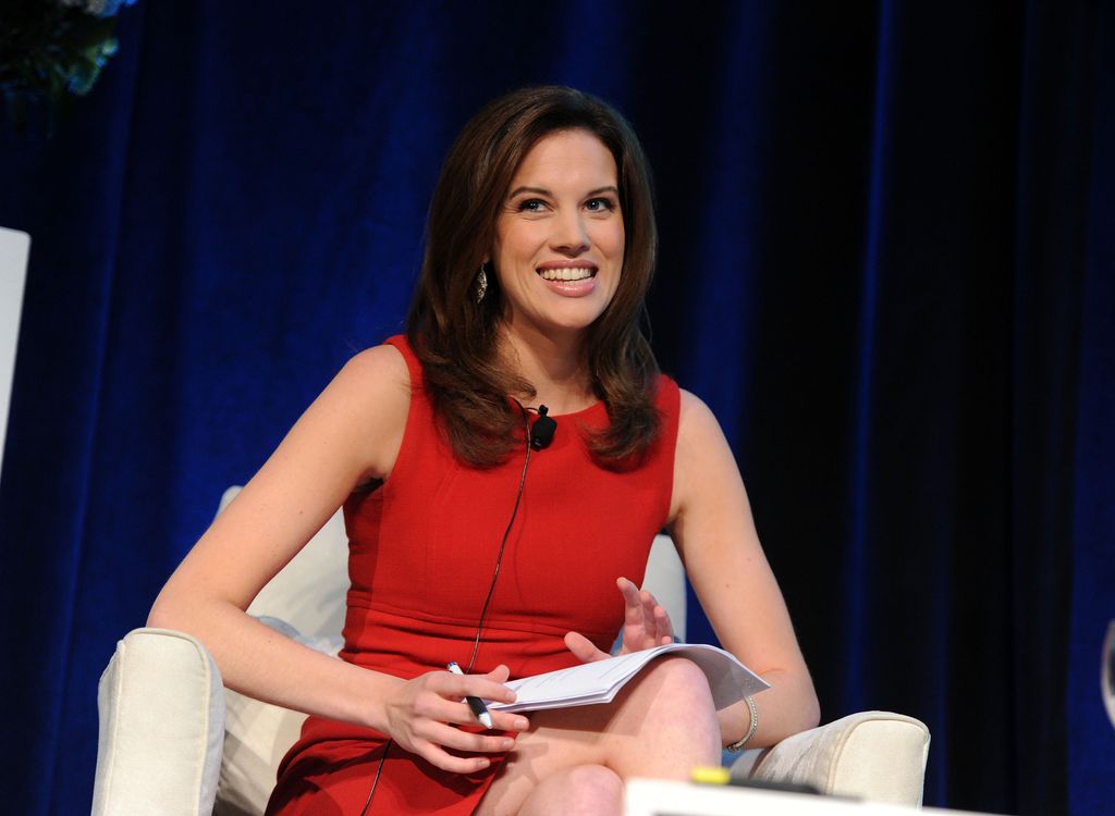 CNBC Reporter, Kelly Evans speaks during the 5th annual Executive Marketing Summit at the New York Stock Exchange on September 30, 2013 in New York City