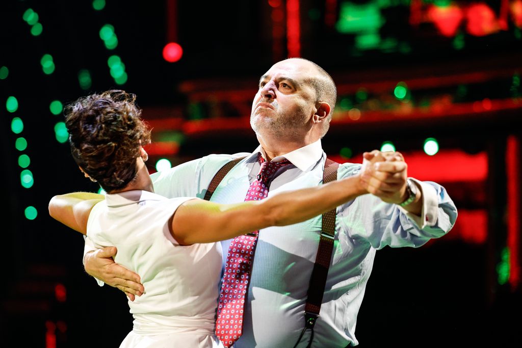 Wynne Evans dancing with Katya Jones