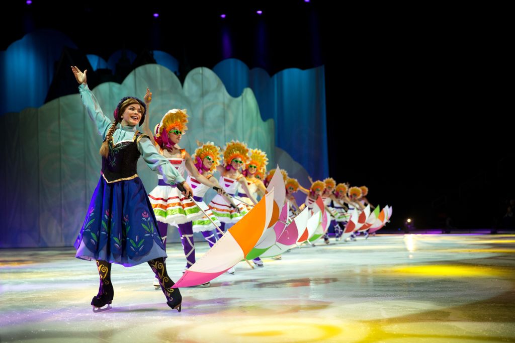 Ice skaters in Disney On Ice presents Into The Magic 