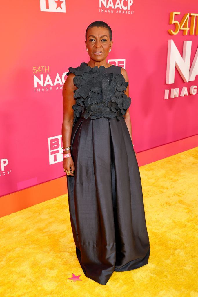 Adjoa Andoh attends the 54th NAACP Image Awards at Pasadena Civic Auditorium on February 25, 2023 in Pasadena, California. (Photo by Leon Bennett/Getty Images for BET)