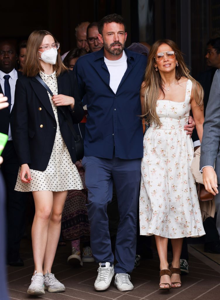 Jennifer – seen with husband Ben and stepdaughter Violet Affleck – has worn this Reformation dress two summers in a row