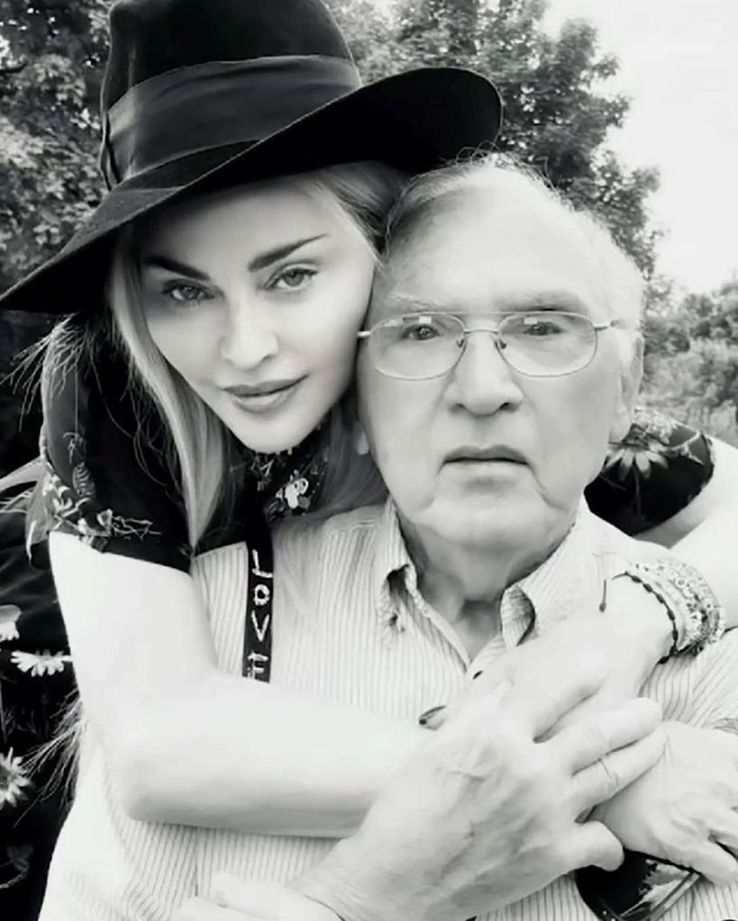 Madonna with her father Tony