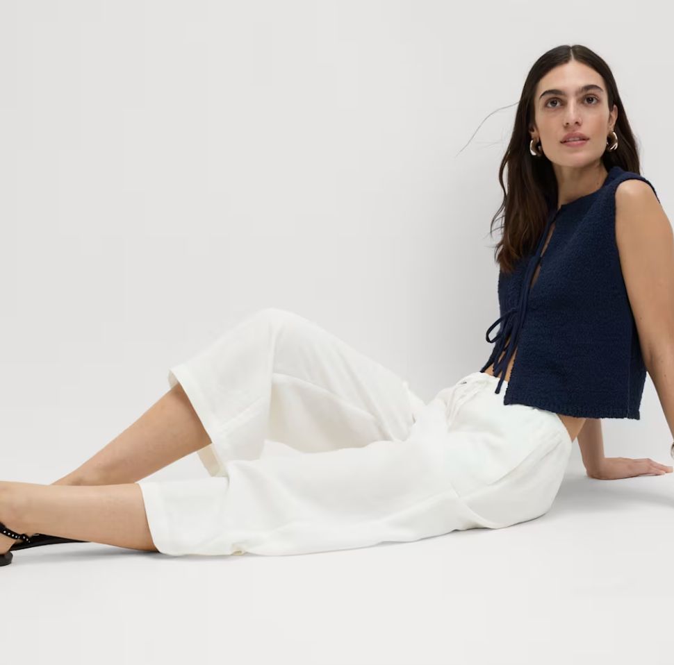 M&S white trousers