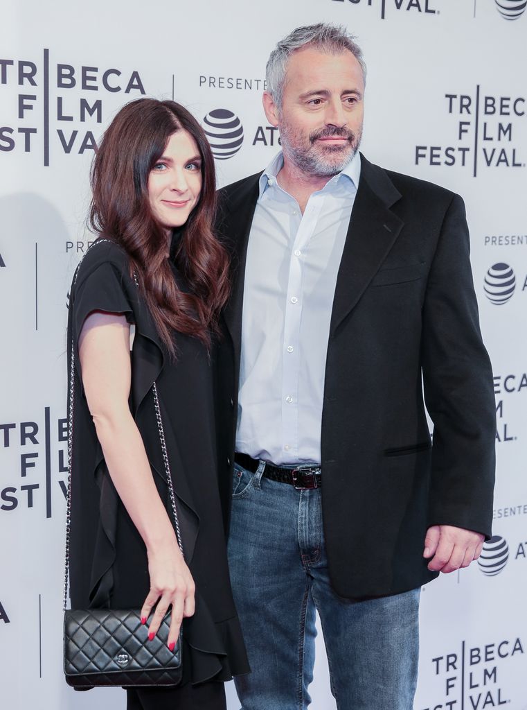 Aurora Mulligan and Matt LeBlanc at Tribeca film festival red carpet