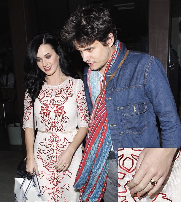 John Mayer presents Katy Perry with commitment ring as he opens up on ...