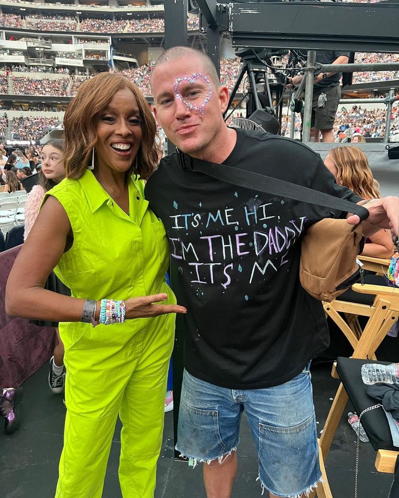 Channing with Gayle King at Taylor Swift concert