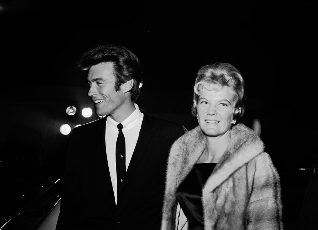 Clint Eastwood and his wife, Maggie Johnson, attend the West Coast premiere of 'Breakfast at Tiffany's,' held at Grauman's Chinese Theater in Los Angeles, California, 17th October 1961